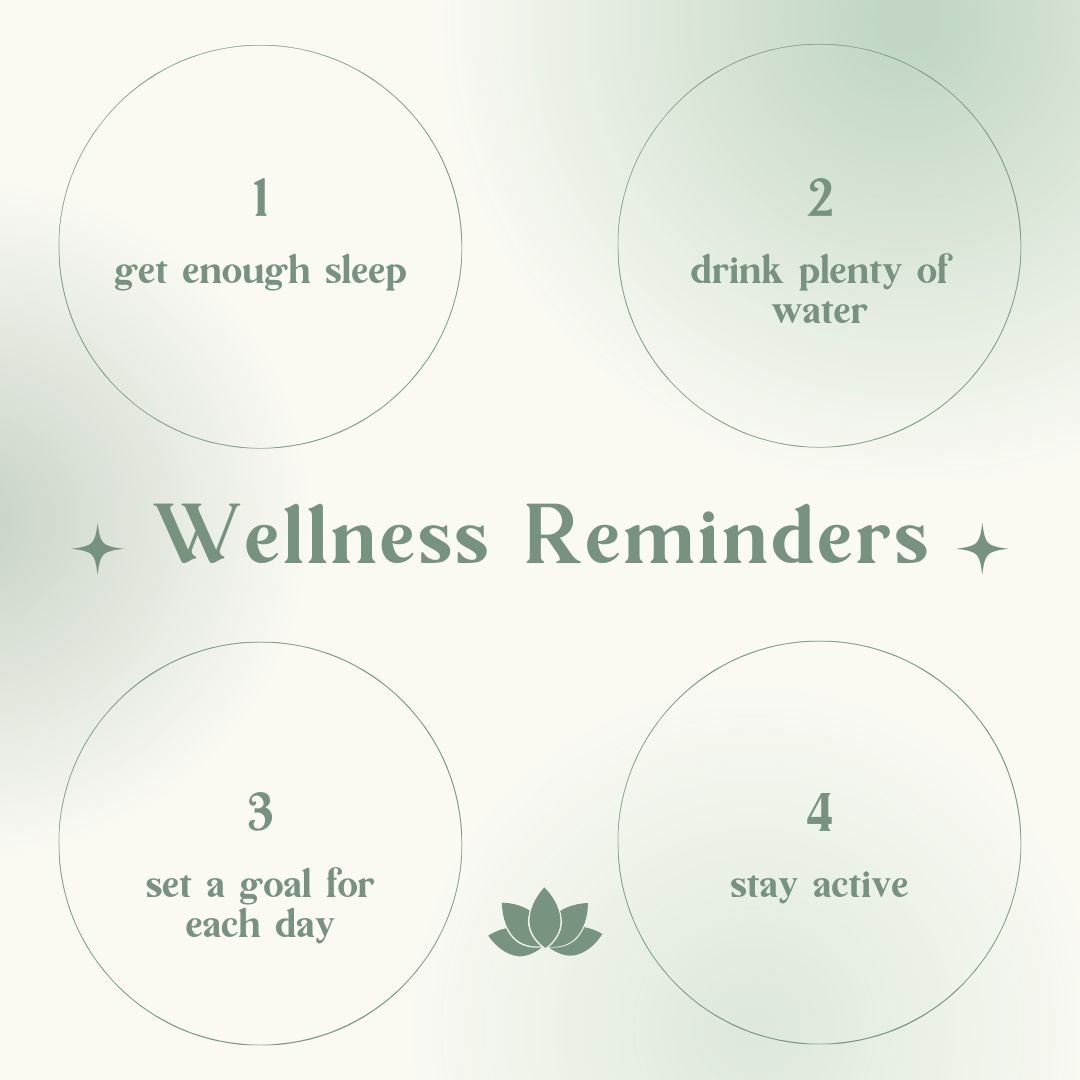 Wellness reminders post