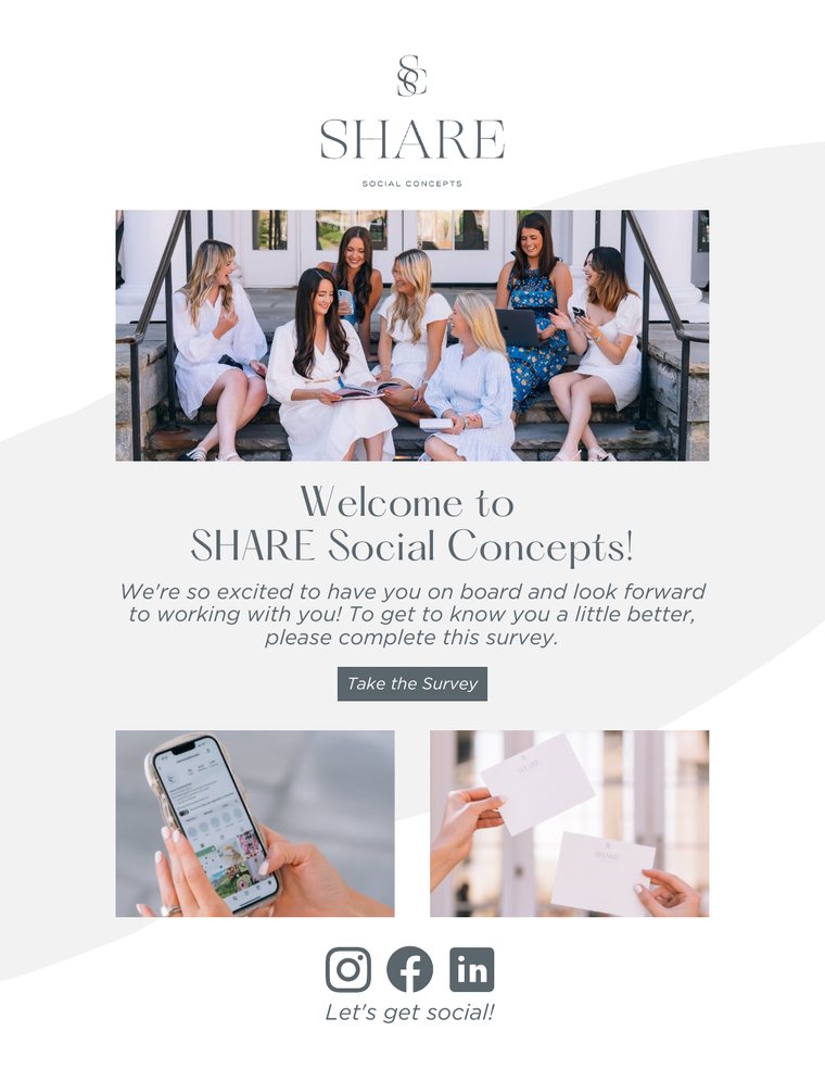 Welcome to SHARE Social Concepts client email